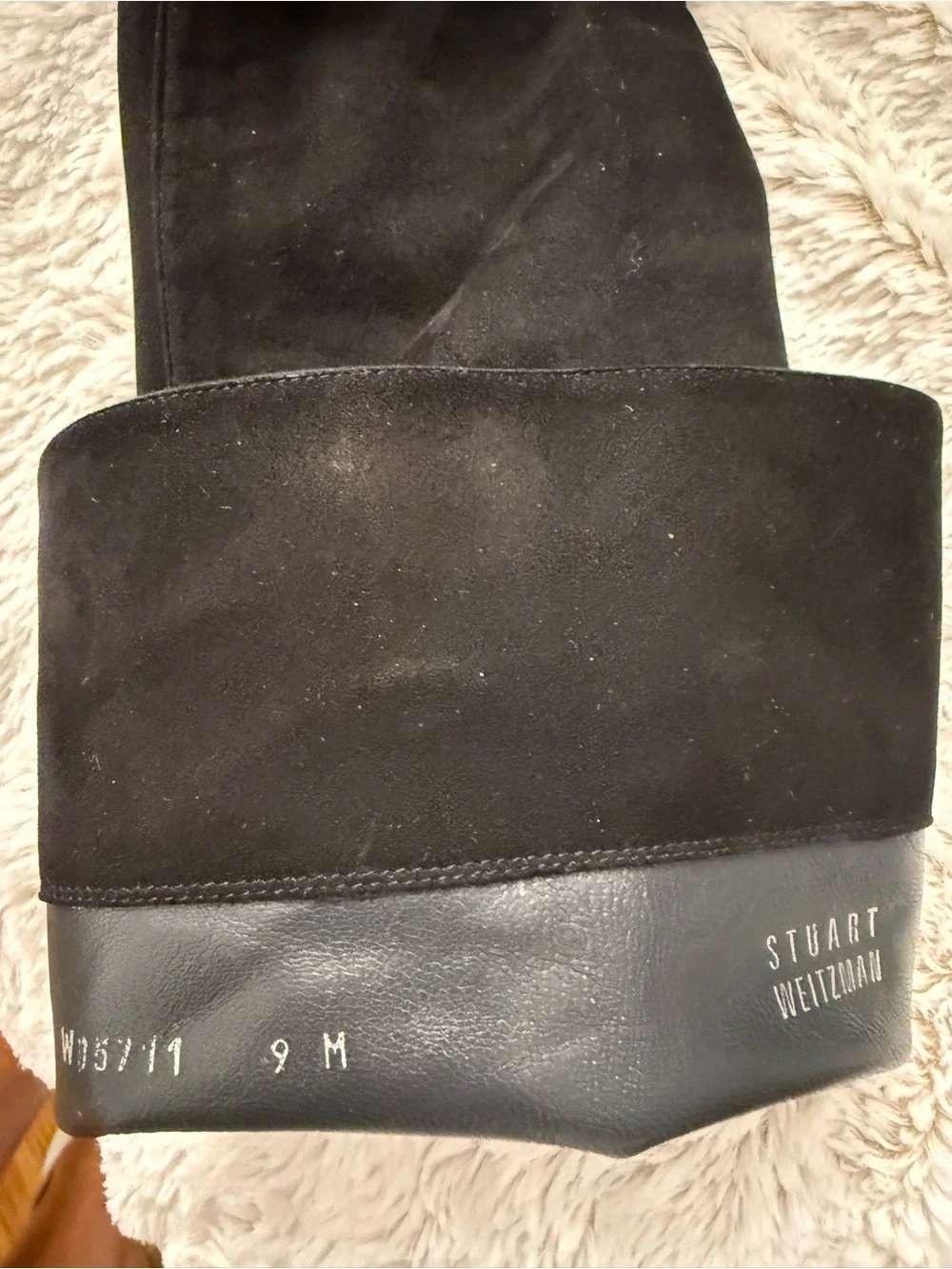 Stuart Weitzman Highway Black suede Over-The-Knee Suede Boots